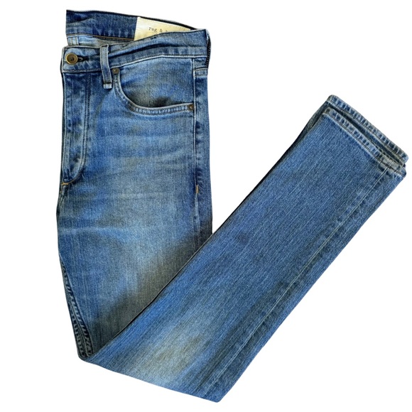 rag & bone Fit 2 Slim Blue Jeans Button Fly Men's 31X32 - Picture 4 of 11
